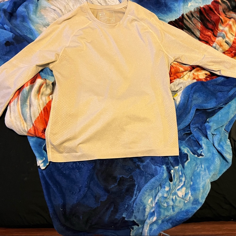 FIGS under scrub shirt